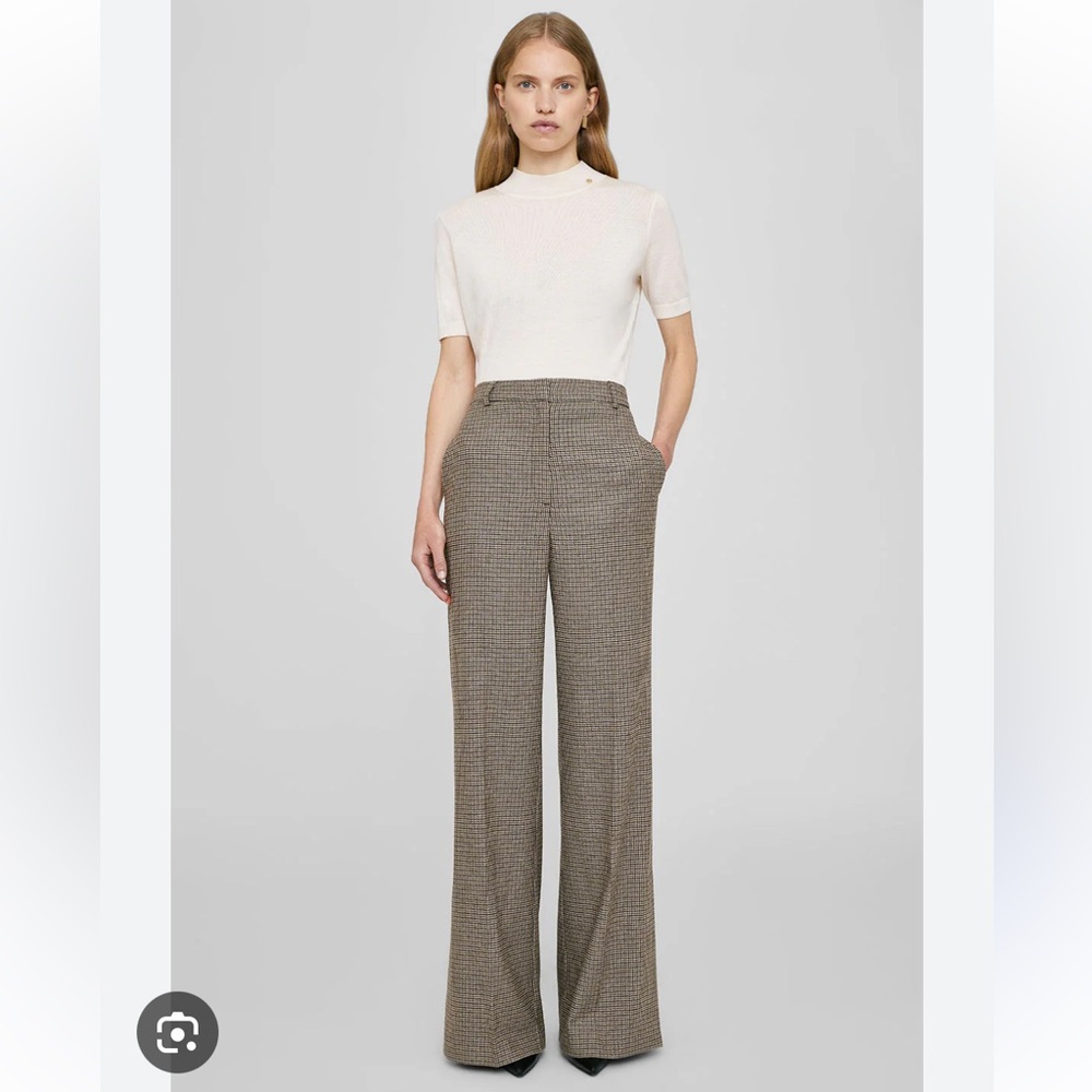 ANINE BING LYRA TROUSER MINI HOUNDSTOOTH